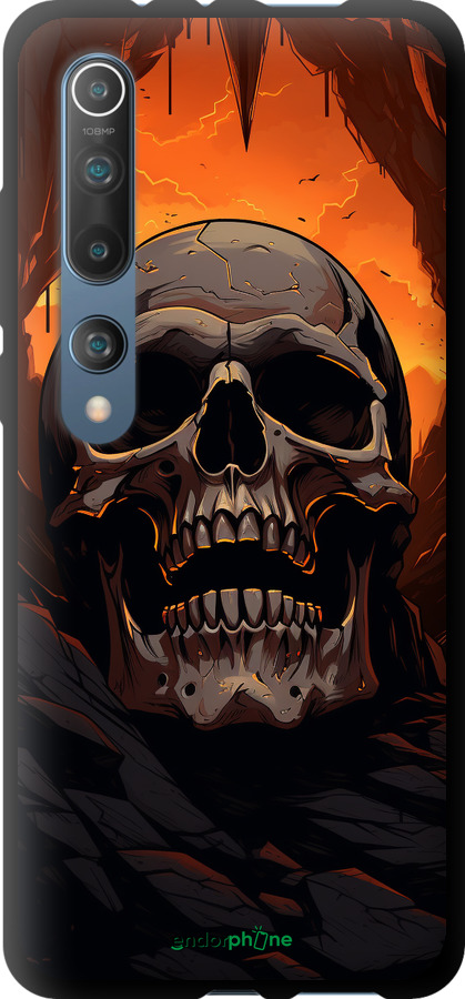TPU чехол Череп в пещере для Xiaomi Mi 10 Pro - 5959b-1870 изображение 