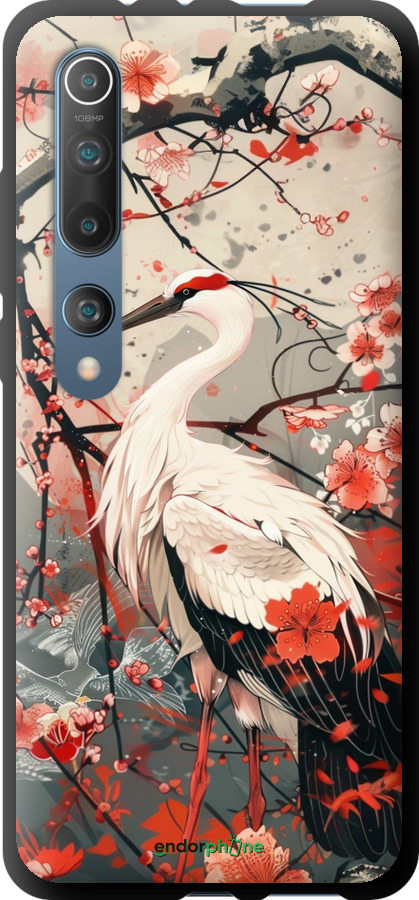 TPU чехол Лелека у цвіту сакури для Xiaomi Mi 10 Pro - 6109b-1870 изображение 