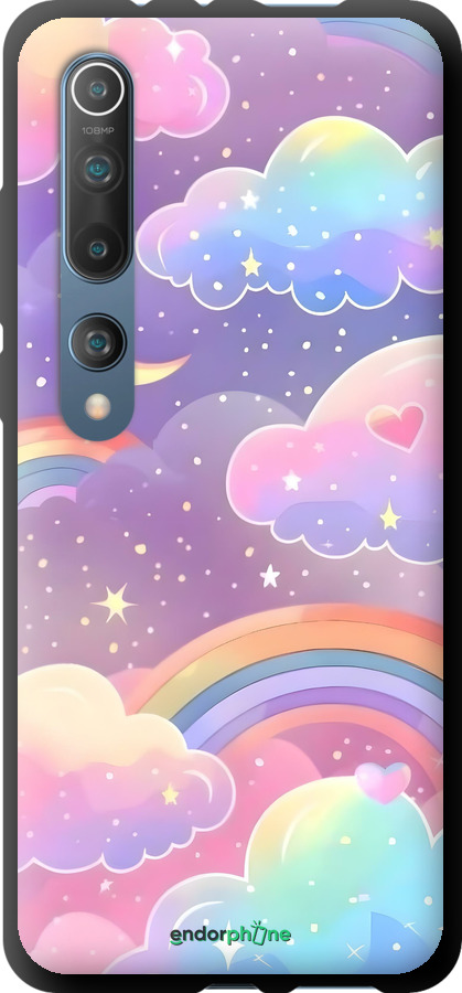 TPU чехол Облака и радуга для Xiaomi Mi 10 - 6312b-1860 изображение 