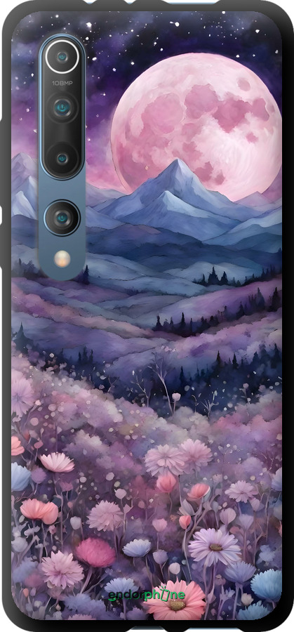 TPU чехол Ночь луна арт для Xiaomi Mi 10 - 6319b-1860 изображение 