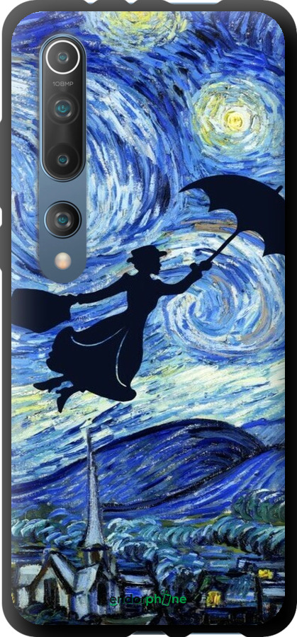 TPU чехол Із зображенням Мері Поппінс «Зоряна ніч» для Xiaomi Mi 10 - 6487b-1860 изображение 