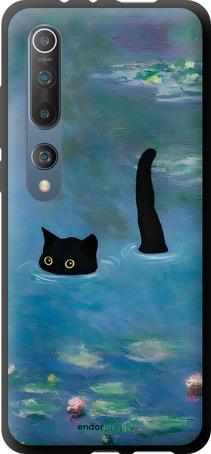 TPU чехол С изображением кота и водяной лилии Monet для Xiaomi Mi 10 Pro - 6519b-1870 изображение 