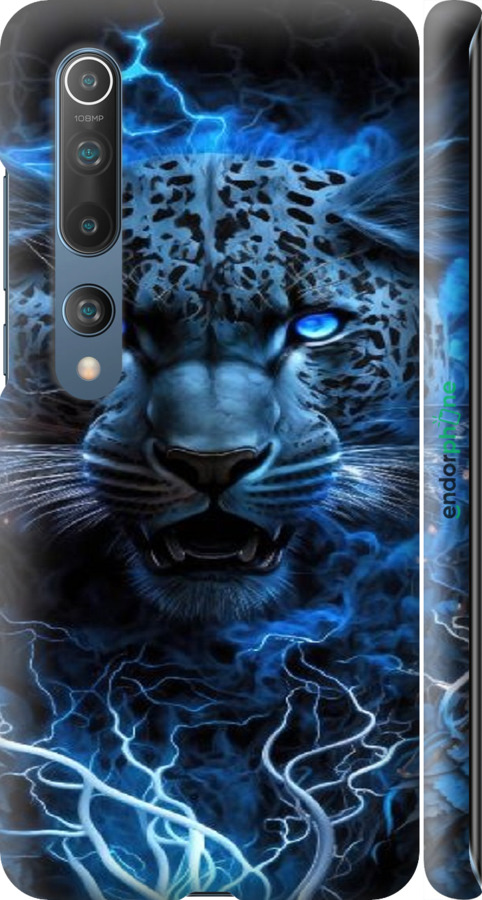 3D пластиковый матовый чехол Ледяной леопард для Xiaomi Mi 10 - 6460m-1860 изображение 