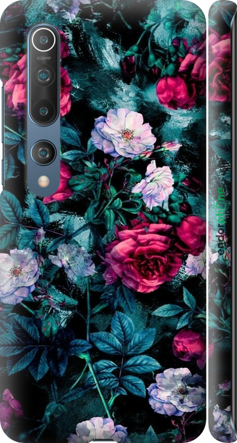 3D пластиковий матовий чехол Сад та троянди для Xiaomi Mi 10 - 6483m-1860 изображение 