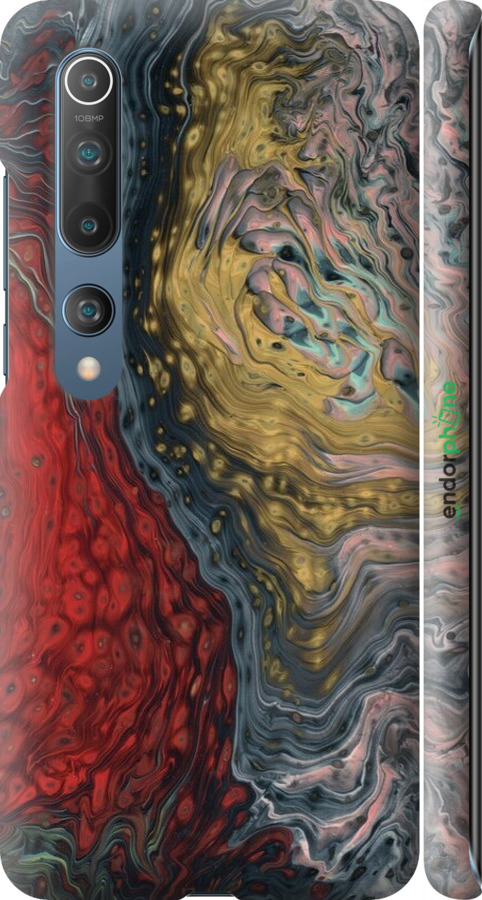 3D пластиковый матовый чехол С изображением абстрактной живописи для Xiaomi Mi 10 - 6530m-1860 изображение 