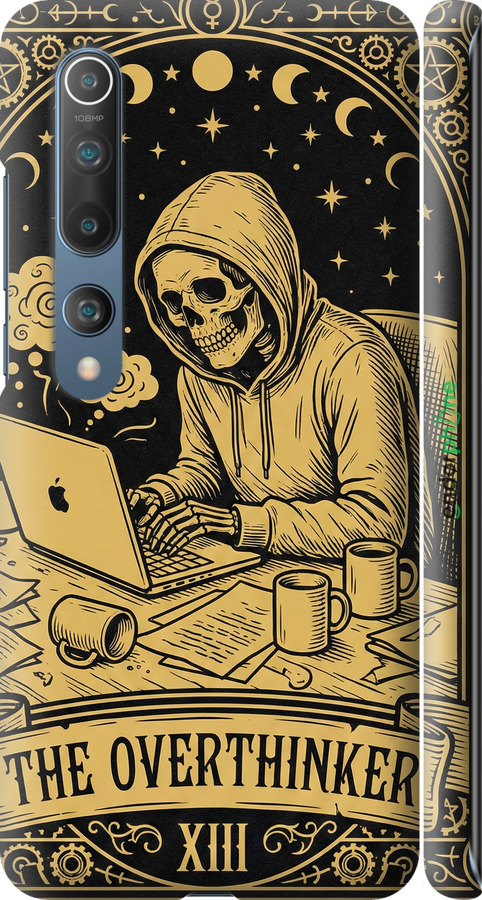 3D пластиковий матовий чехол The Overthinker для Xiaomi Mi 10 - 6774m-1860 изображение 