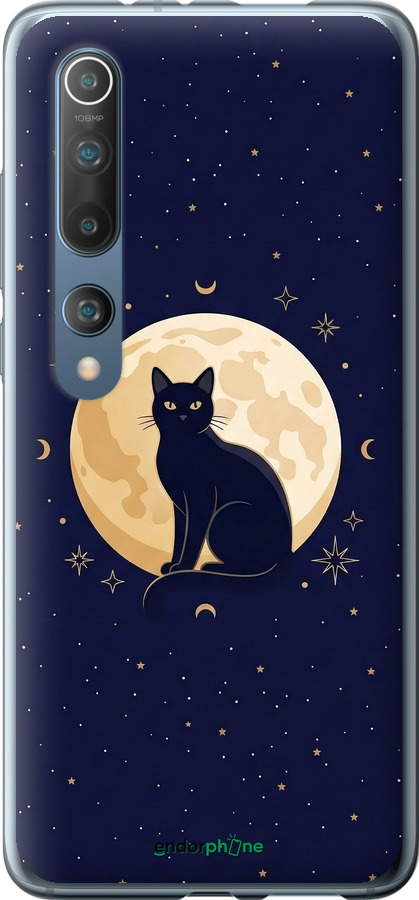 2D пластиковый чехол Cute Cat Celestial/Witchy для Xiaomi Mi 10 - 6787t-1860 изображение 