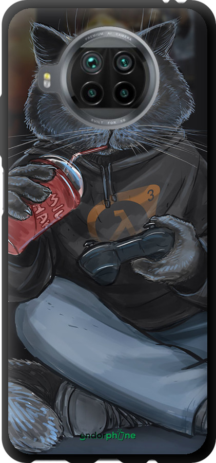 

TPU чохол "gamer cat" для Xiaomi Mi 10T Lite, Помаранчевий