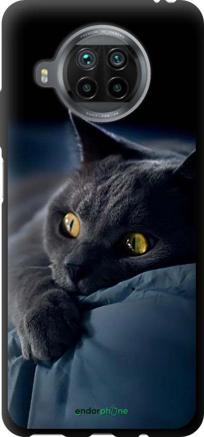 TPU чехол Дымчатый кот для Xiaomi Mi 10T Lite - 825b-2097 изображение 