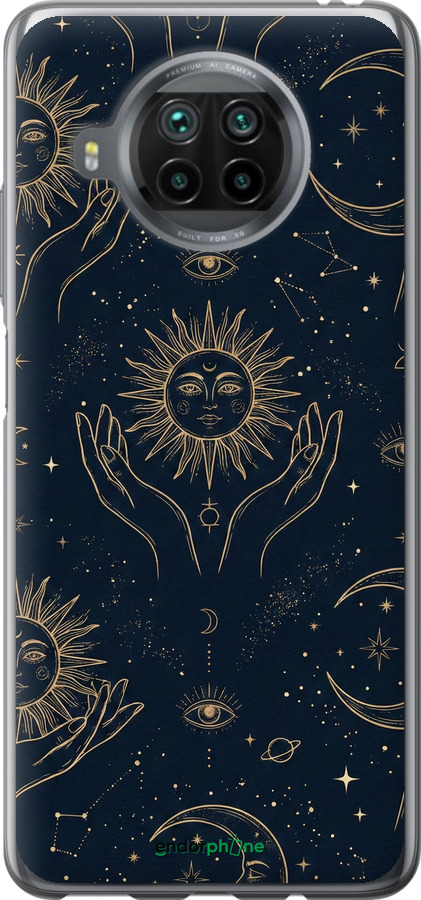 2D пластиковий чехол Celestial Harmony: Sun & Moon Gold Mystic Pattern для Xiaomi Mi 10T Lite - 6778t-2097 изображение 