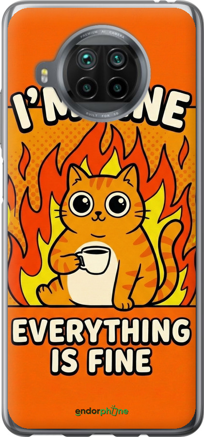 2D пластиковий чехол Funny Cat для Xiaomi Mi 10T Lite - 6786t-2097 изображение 