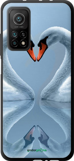 TPU чехол Лебеди для Xiaomi Mi 10T - 6007b-2096 изображение 