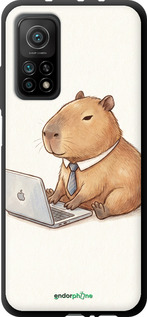 TPU чехол Funny Capybara CEO Working для Xiaomi Mi 10T - 6777b-2096 изображение 