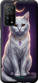 TPU чехол Mystic White Cat Gothic Dark Purple Gold для Xiaomi Mi 10T Pro - 6805b-2679 изображение 