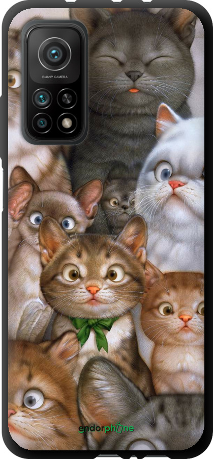 

TPU чорний чохол "Коти" для Xiaomi Mi 10T