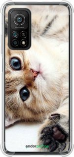 Силикон с усиленными углами чехол Котик для Xiaomi Mi 10T - 6024sp-2096 изображение 