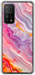 Силіконовий протиударний с посиленими кутами чехол Мрамор 2 для Xiaomi Mi 10T - 6307sp-2096 изображение 