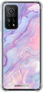 Силіконовий протиударний с посиленими кутами чехол Нежный мрамор для Xiaomi Mi 10T - 6310sp-2096 изображение 
