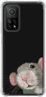 Силіконовий протиударний с посиленими кутами чехол The Peeking Rat для Xiaomi Mi 10T Pro - 6442sp-2679 изображение 