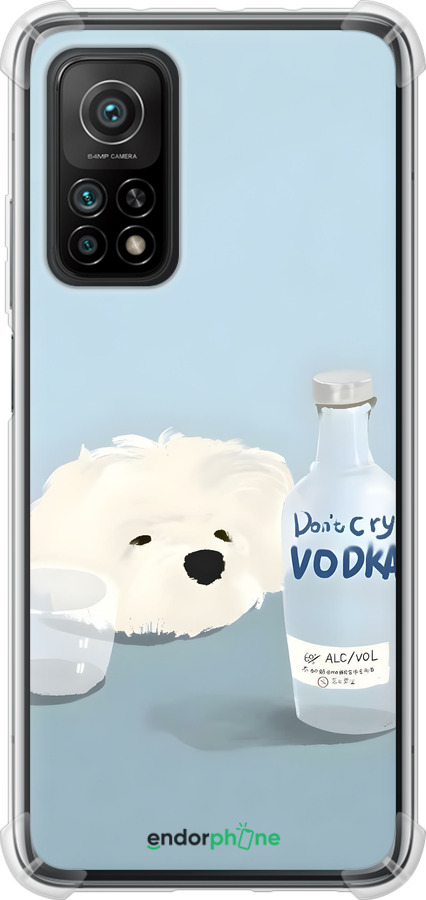 Силикон с усиленными углами чехол Пес водка для Xiaomi Mi 10T Pro - 6368sp-2679 изображение 