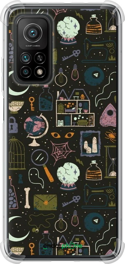 Силикон с усиленными углами чехол Колдовской принт для Xiaomi Mi 10T Pro - 6425sp-2679 изображение 