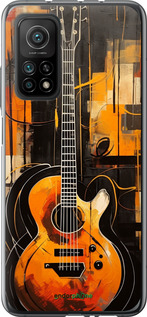 Силиконовый чехол Чехол для телефона Оранжевая Гитара для Xiaomi Mi 10T - 5934u-2096 изображение 