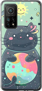 Силиконовый чехол Милый котик для Xiaomi Mi 10T - 6364u-2096 изображение 
