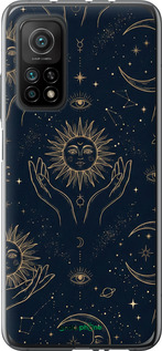 Силіконовий чехол Celestial Harmony: Sun & Moon Gold Mystic Pattern для Xiaomi Mi 10T - 6778u-2096 изображение 