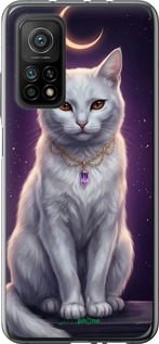 Силіконовий чехол Mystic White Cat Gothic Dark Purple Gold для Xiaomi Mi 10T Pro - 6805u-2679 изображение 