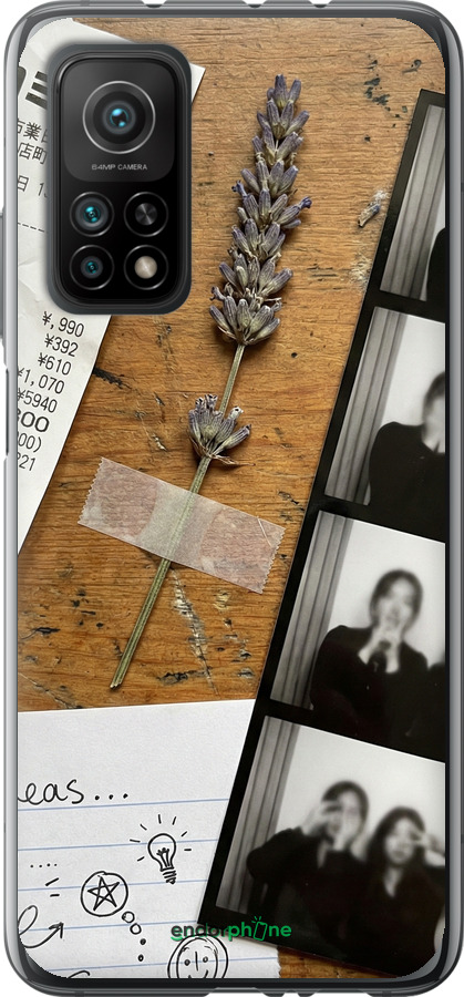 Силиконовый чехол Aesthetic Scrapbook Collage для Xiaomi Mi 10T - 6773u-2096 изображение 