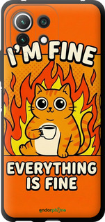 TPU чехол Funny Cat для Xiaomi Mi 11 Lite - 6786b-2281 изображение 