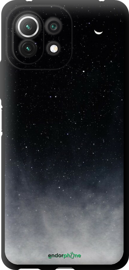 TPU чехол Сині хмари, Синій місяць для Xiaomi Mi 11 Lite - 6396b-2281 изображение 