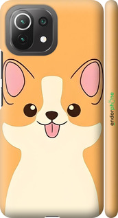 3D пластиковий матовий чехол Милый пес для Xiaomi Mi 11 Lite - 6296m-2281 изображение 
