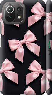 3D пластиковий матовий чехол Coquette Ribbons Dark Coquette для Xiaomi Mi 11 Lite - 6767m-2281 изображение 