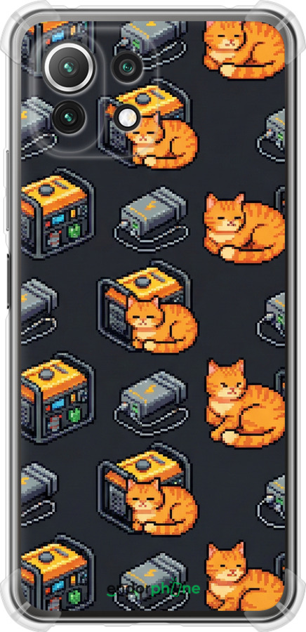 Силикон с усиленными углами чехол Autonomous Zone для Xiaomi Mi 11 Lite - 6771sp-2281 изображение 