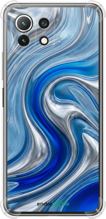 Силикон с усиленными углами чехол Liquid Chrome для Xiaomi Mi 11 Lite - 6781sp-2281 изображение 