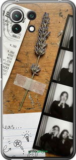 Силиконовый чехол Aesthetic Scrapbook Collage для Xiaomi Mi 11 Lite - 6773u-2281 изображение 