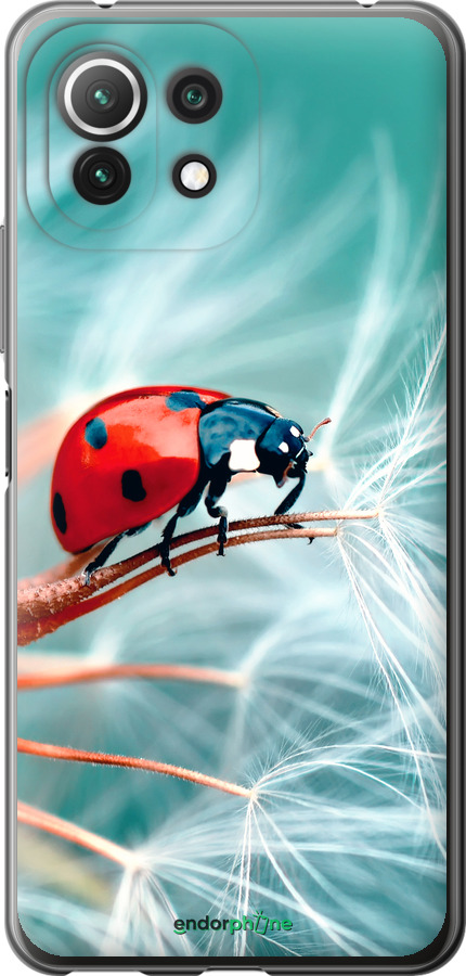 Силиконовый чехол Божья коровка для Xiaomi Mi 11 Lite - 6049u-2281 изображение 