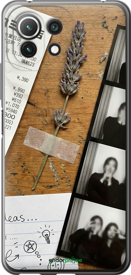 Силиконовый чехол Aesthetic Scrapbook Collage для Xiaomi Mi 11 Lite - 6773u-2281 изображение 