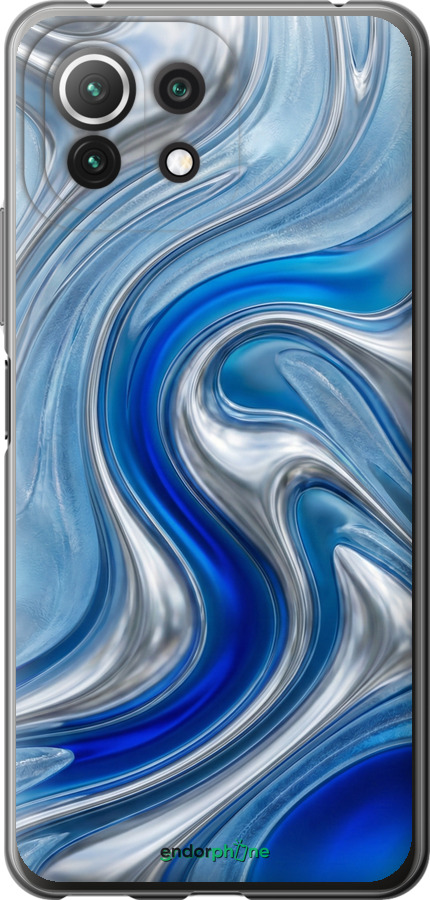 Силіконовий чехол Liquid Chrome для Xiaomi Mi 11 Lite - 6781u-2281 изображение 