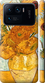 3D пластиковый матовый чехол Винсент Ван Гог. Подсолнухи для Xiaomi Mi 11 Ultra - 162m-2295 изображение 