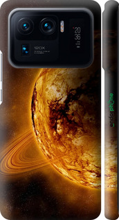3D пластиковий матовий чехол Жовтий Сатурн для Xiaomi Mi 11 Ultra - 170m-2295 изображение 