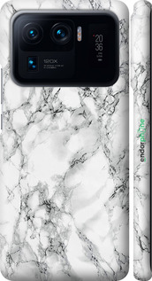 3D пластиковий матовий чехол Мармур білий для Xiaomi Mi 11 Ultra - 4480m-2295 изображение 