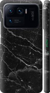 3D пластиковий матовий чехол Чорний мармур v2 для Xiaomi Mi 11 Ultra - 5568m-2295 изображение 