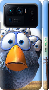 3D пластиковый матовый чехол Angry Birds для Xiaomi Mi 11 Ultra - 6008m-2295 изображение 
