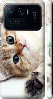 3D пластиковый матовый чехол Котик для Xiaomi Mi 11 Ultra - 6024m-2295 изображение 