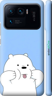 3D пластиковый матовый чехол Милый мишка для Xiaomi Mi 11 Ultra - 6357m-2295 изображение 