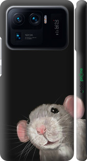 3D пластиковий матовий чехол The Peeking Rat для Xiaomi Mi 11 Ultra - 6442m-2295 изображение 