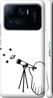 3D пластиковий матовий чехол Привид астроном для Xiaomi Mi 11 Ultra - 6444m-2295 изображение 