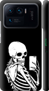 3D пластиковий матовий чехол Скелет робить Selfie для Xiaomi Mi 11 Ultra - 6535m-2295 изображение 